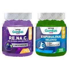 GENERICO - Pack Adulto Resveratrol & Espirulina 130 Gomitas - SOTTCOR