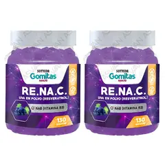 GENERICO - Pack De 2 Adulto De Resveratrol 130 Gomitas - SOTTCOR
