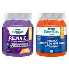 GENERICO - Pack Adulto Resveratrol & Hierro 130 Gomitas - SOTTCOR