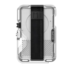 AULUMU - Tarjetero Premium Magsafe Multifuncional Protección RFID Blanco