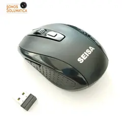 SEISA - Mouse Inalambrico 2.4Ghz - - Hasta 1600dpi 5 Botones