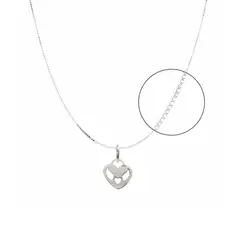 CLEO JOYAS & ACCESORIOS - Collar Bestie Mejores Amigas Plata