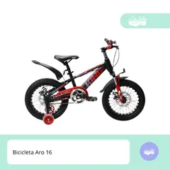 GENERICO - Bicicleta montañera aro 16 para niño king azul