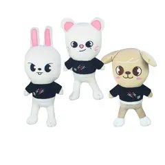 GENERICO - Pack 3 peluches Stray Kids Leebit Jiniret PuppyM