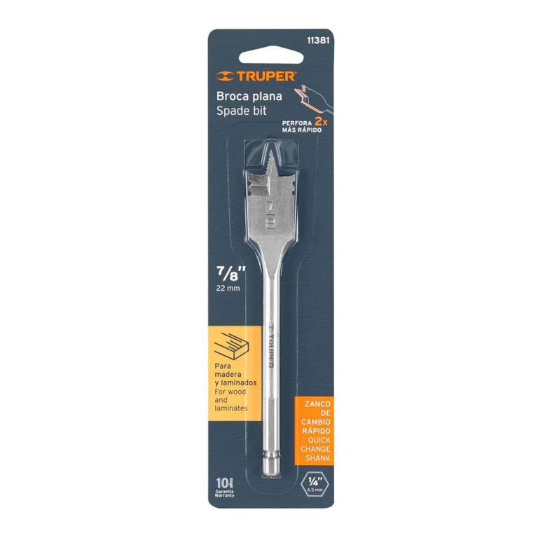 Broca plana de manita 78 para madera - 11381