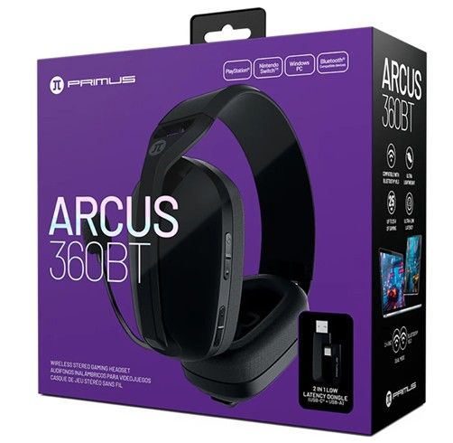 AUDIFONOS GAMER PRIMUS MODELO ARCUS360BT -INALAMBRICO Y BLUETOOTH