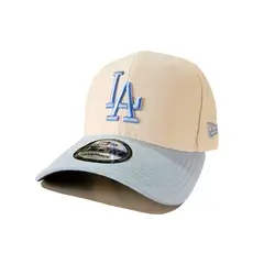 GENERICO - GORRA NEW ERA CELESTE CON CREMA LA LOS ANGELES
