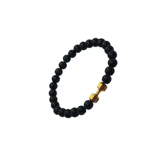 GENERICO - Pulsera de cuentas con mancuernas de gimnasio