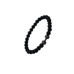 GENERICO - Pulsera de cuentas con mancuernas de gimnasio