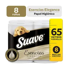 KIMBERLY CLARK - Papel Higiénico SUAVE ESENCIAS X8unid 65M