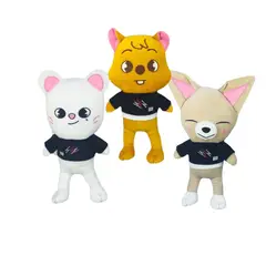 GENERICO - Pack 3 peluches Stray Kids Jiniret Han Quokka FoxI.Ny