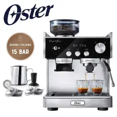 OSTER - Cafetera para Espresso con Molinillo Perfect Brew BVSTEM7400