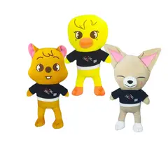 GENERICO - Pack 3 peluches Stray Kids Han Quokka BBokAri Foxl.Ny
