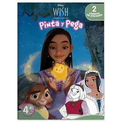 DISNEY - Pack x 2 libros pinto y pego Wish y Encanto