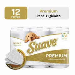 KIMBERLY CLARK - PAPEL HIGIÉNICO SUAVE PREMIUM X12 UNID