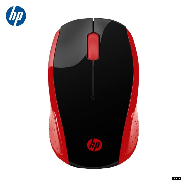 MOUSE INALAMBRICO 200 2HU82AA 1000 DPI - ROJO
