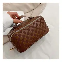 GENERICO - Pack2 Cosmetiquero de Maquillaje Marron Y+Regalo Agendita