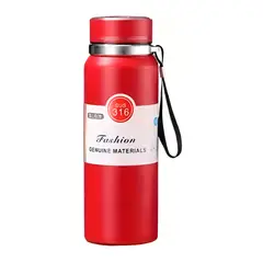 GENERICO - Termo de Acero Inoxidable Rojo