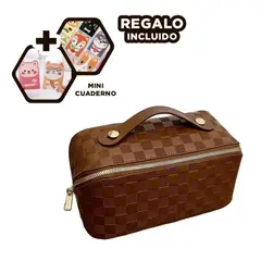 RYBIU IMPORT - Cosmetiquero de Maquillaje Marron Y+Regalo Agendita