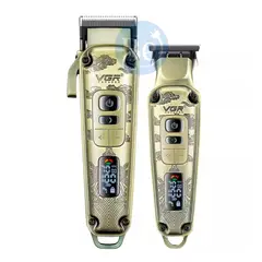 VOYAGER - Combo Barber VGR V-643 Cortadora y Trimmer Set 2 en 1 De Metal con Carga USB