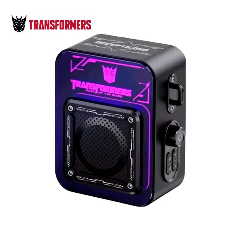 Parlante Portátil Bluetooth con Luces RGB Transformes TF-Y02 Negro