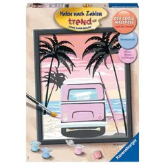 RAVENSBURGER - Lienzo pinta por números vida de playa