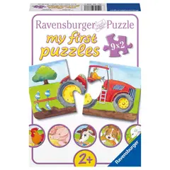 RAVENSBURGER - Rompecabezas Mi Primer Puzzle 9x2 piezas En la granja