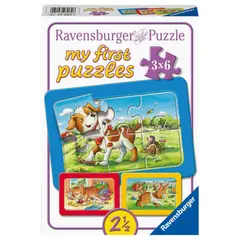 RAVENSBURGER - Rompecabezas Mi Primer Puzzle 3x6 piezas Amigos animales