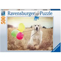 RAVENSBURGER - Rompecabezas 500 pz perro con globos