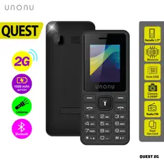 UNONU - CELULAR BASICO QUEST 2G DUAL SIM - NEGRO