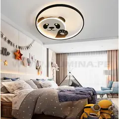 GENERICO - Lámpara de Techo Infantil Panda Kids 45W Led 3 en 1