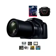 PANASONIC - Camara Lumix DC-FZ80D 4K +Estuche +Mem 64