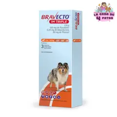 BRAVECTO - 1M TRIPLE para perros caja x3 pastillas 5 a 10kg