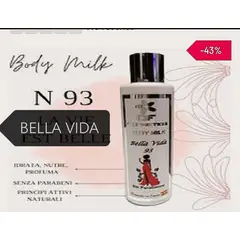 CIEN FRAGANCIAS - BODY MILK BELLA VIDA VEGAN ANTIOXIDANTE 200ML VIT E Y VAINILLA ESPAÑA