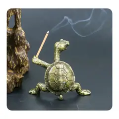 GENERICO - Porta Incienso Estilo Tortuga - Bronce