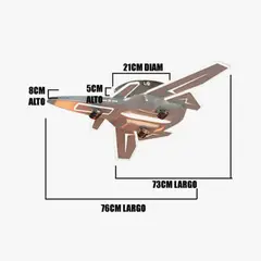 GENERICO - Lámpara de Techo Infantil Jet Glow 64W Led 3 en 1