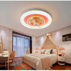 GENERICO - Lámpara de Techo Infantil Unicornio Pink 44W Led 3 en 1