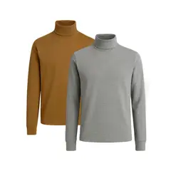 GENERICO - Pack Cafarena de Hombre - Camel y Melange