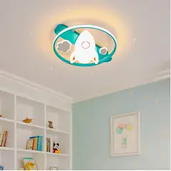 GENERICO - Lámpara de Techo Infantil Cohete 45W Led 3 en 1