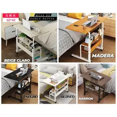 GENERICO - MESA DE ORDENADOR PORTÁTIL CON RUEDAS
