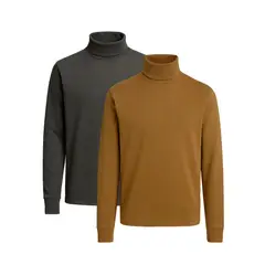 GENERICO - Pack Cafarena de Hombre - Camel y Charcoal