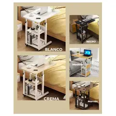 GENERICO - MESA PORTÁTIL CON RUEDAS (Doble repisa)