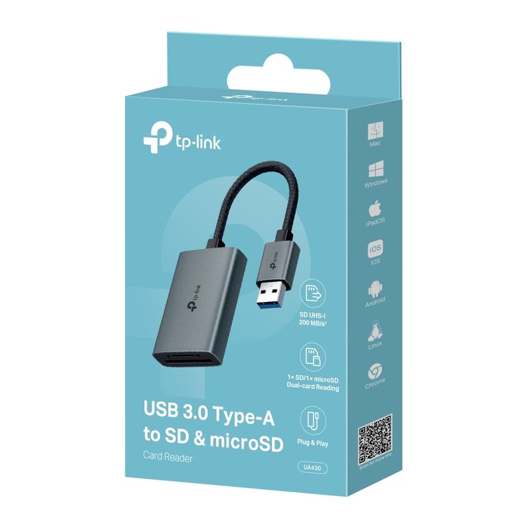 Lector De Memorias Tplink Ua430 Usb30 Sd Y Microsd