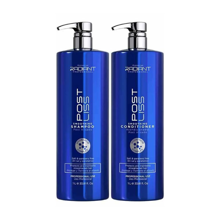 Radiant - Pack Post Liss Shampoo 1L Acondicionador 1L