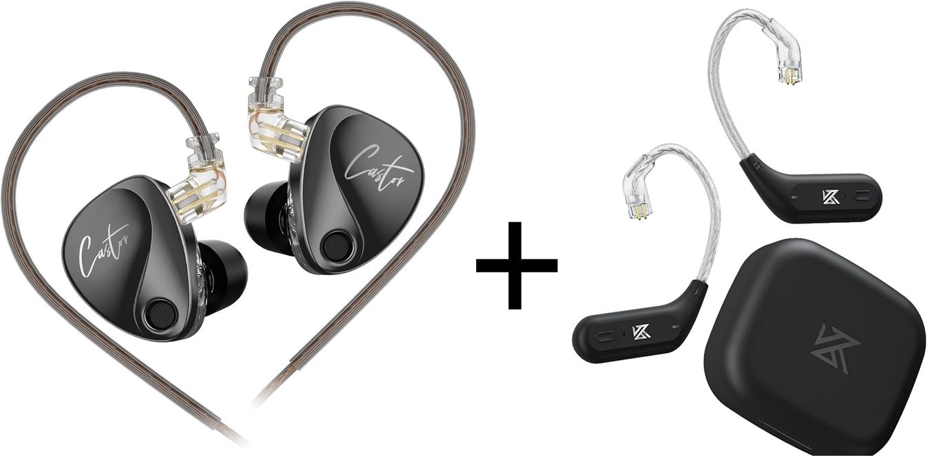 Combo Audifonos Castor Harman Bass Edition con Adaptador Bluetooth