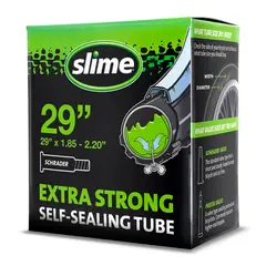 SLIME - Cámara Pre Tratada con - Válvula Schrader (29″ x 1.85 - 2.20″)