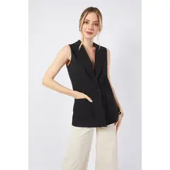 BANATY - CHALECO SASTRE LARGO SOFIA SEMI OVERSIZE DE MUJER