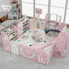 GENERICO - CORRAL CORRALITO INFANTIL DONOSO ROSADO PARA BEBES 2.00 X 2.50 MTS