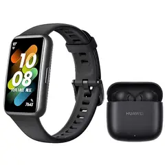 HUAWEI - Band 7 Reloj inteligente y Audifonos FreeBuds SE 2 Negro