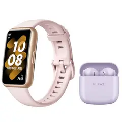 HUAWEI - Band 7 Reloj inteligente y Audifonos FreeBuds SE 2 Morad